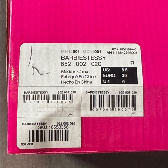 Barbie x ALDO Barbiestessy Collection Pink Translucent Pointed Toe Pumps 8.5 NEW - Picture 12 of 15